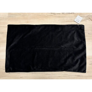 Reyco Pillow Cover‎ 12"x20" Velvet Black New